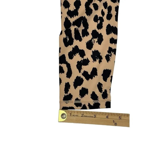 Allfenix 7/8 High Rise Leopard Print Leggings - Picture 11 of 11